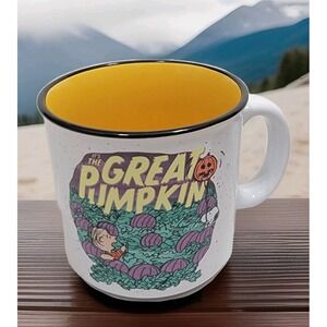 Peanuts Snoopy Charlie Brown "Its The Great Pumpkin" Halloween Pumpkin Patch Mug